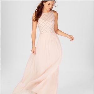 Adrianna papell blush dress